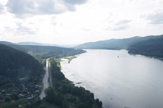 River Yenisey is an axis of Krasnoyarsk Krai in Siberia where many settled in 19th century and others were deported to during and after the II WW.